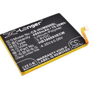 CS-HUM800SL : Battery for Huawei Mate 8, Ascend Mate 8, Ascend Mate 8 Dual SIM and others – Replaces Huawei HB396693ECW