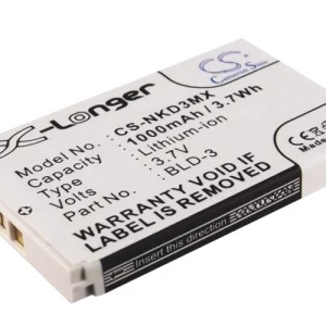CS-NKD3MX : Battery for Nokia 7250i, 7210, 6610 and others – Replaces Nokia BLD-3