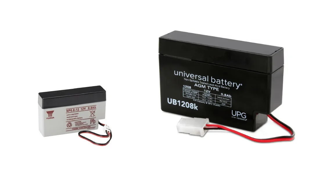 Yuasa Battery NP0.8-12FR Replacement AGM