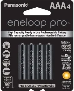 BK-4HCCA4BA : 4-Pack of ENELOOP PRO AAA 950mAh NiMH cells