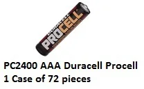 Duracell Procell Alkaline PC2400 ALK-AAA-72