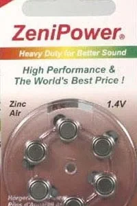 Hearing Aid Batteries 312