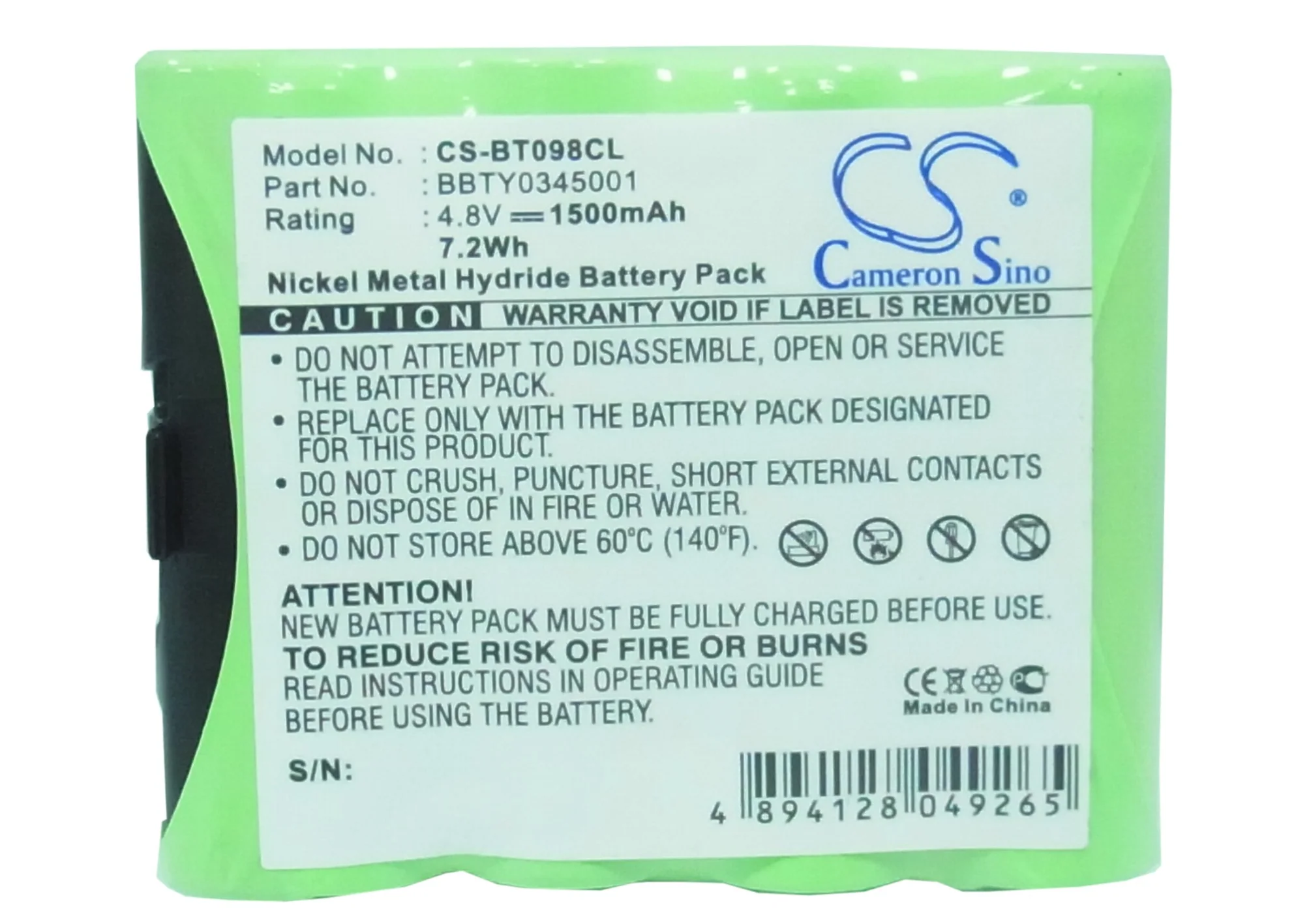 BP-BT098CL : Replaces AEG BT153