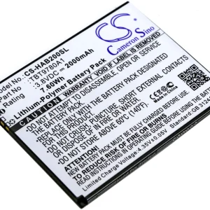 CS-HAB200SL : Battery for K-Touch Nibiru H1, Nibiru H1C – Replaces K-Touch TBT9780A1