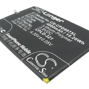 CS-CPD997XL : Battery for Coolpad 9976A, 9976T, 9976D and others – Replaces Coolpad CPLD-321, CPLD-317