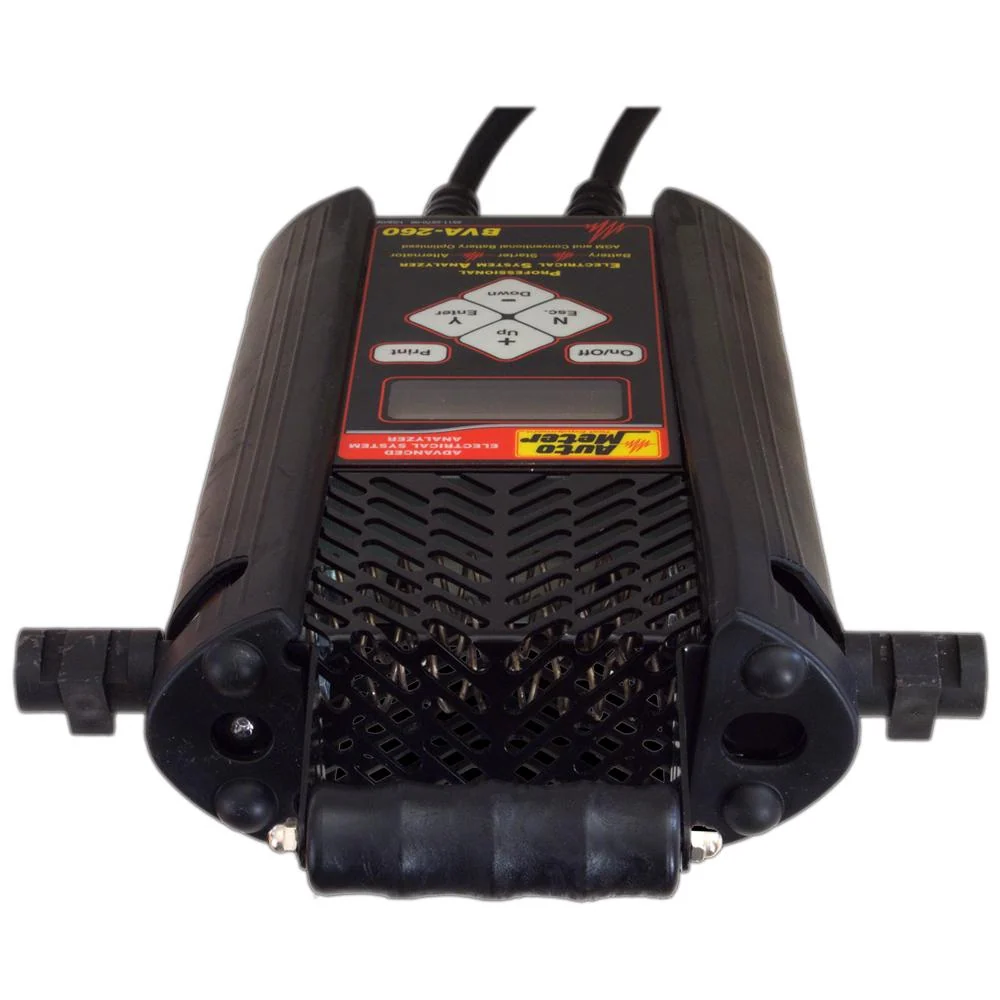 AutoMeter BVA-260 Professional Grade Intelligent Hand-Held 6V & 12V Electrical System Analyzer with 120 Amp Load