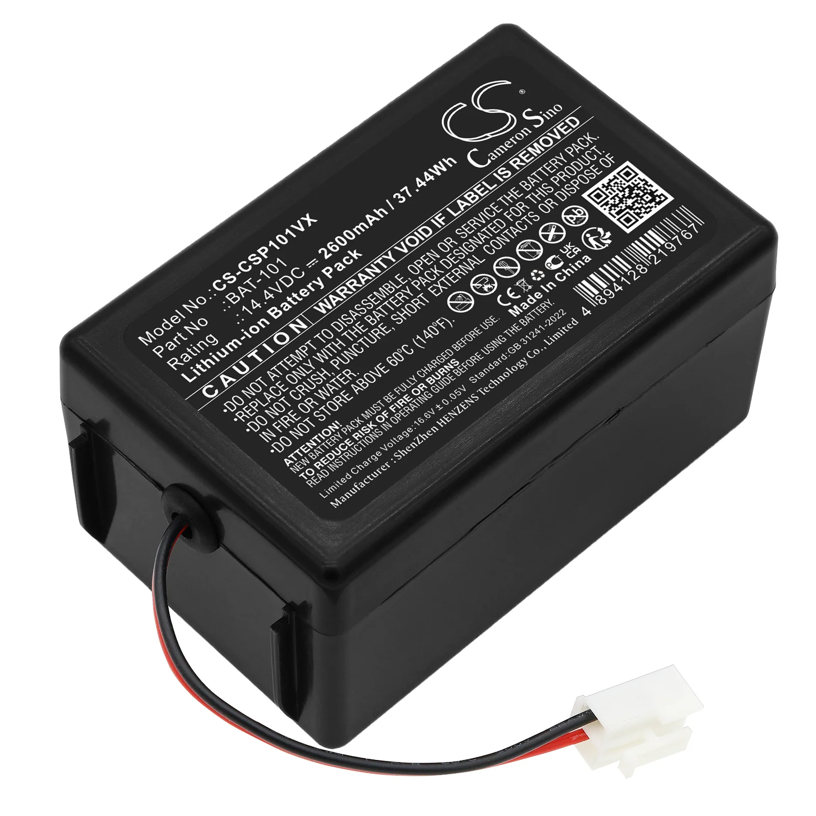 CS-CSP101VX : Battery for Cleanmaxx Smart Plus – Replaces Cleanmaxx BAT-101