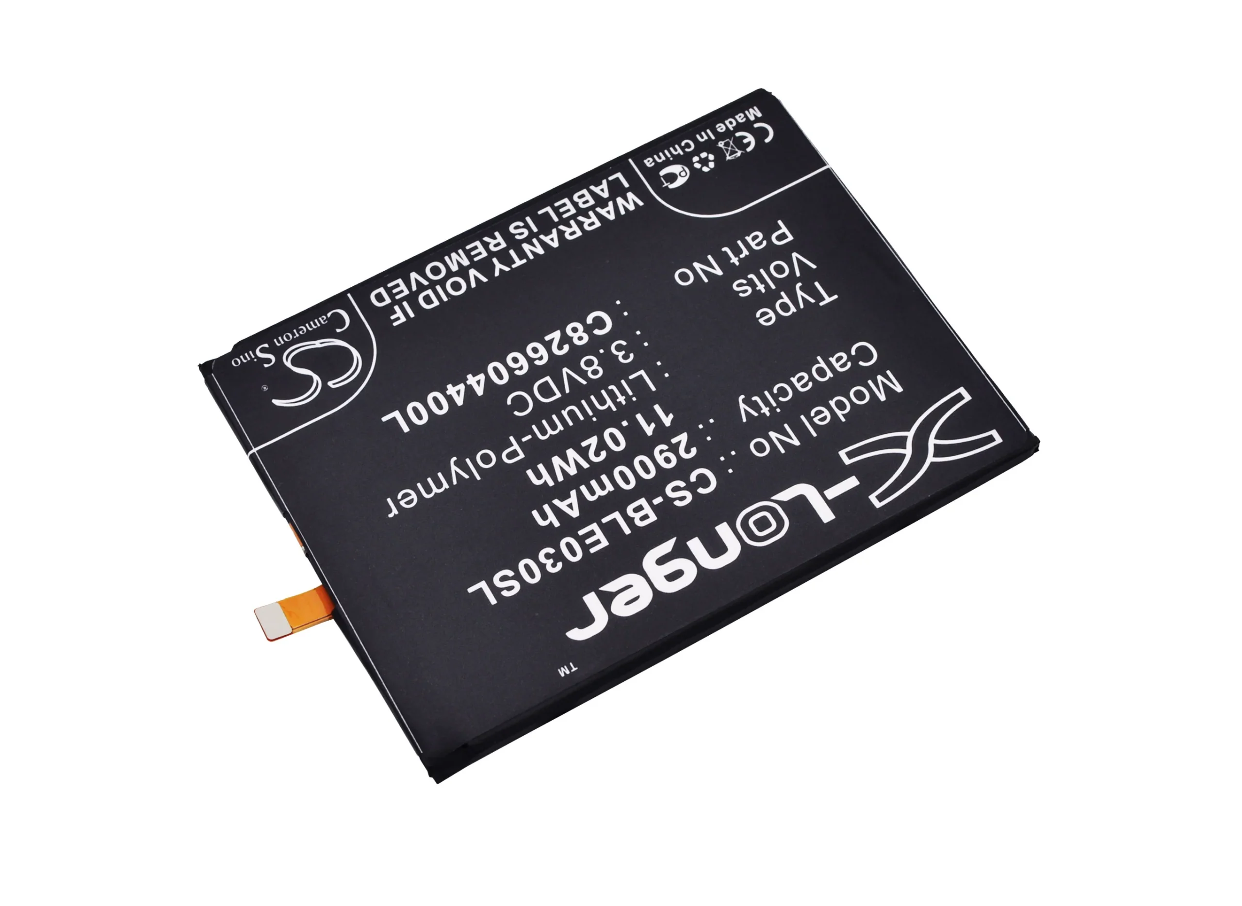 CS-BLE030SL : Battery for BOWAY U11 – Replaces BOWAY BP-401B