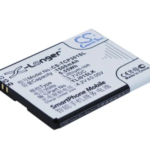 CS-TCP301SL : Battery for TCL P301M, J326T – Replaces TCL TLi015LK, TLi015JA