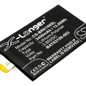 CS-BRK100SL : Battery for BlackBerry KEYone, Mercury, BBB100-1 and others – Replaces BlackBerry BAT63108-003, BAT-63108-003
