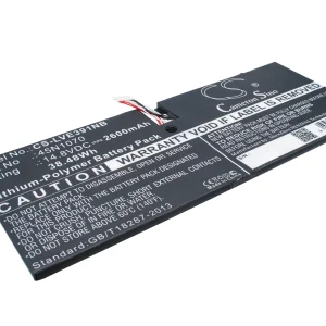 CS-LVE391NB : Battery for Lenovo ThinkPad X1 Carbon 3444, ThinkPad X1 Carbon 3448, ThinkPad X1 Carbon 3460 and others – Replaces Lenovo 45N1070, 45N1071