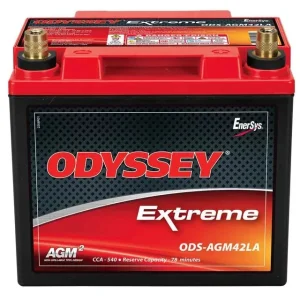 ODYSSEY ODS-AGM42AL Battery — 12V AGM, 42Ah, 540 CCA (PC1200 Series)