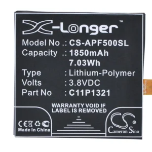 CS-APF500SL : Battery for Asus PadFone E, A68M – Replaces Asus C11P1321