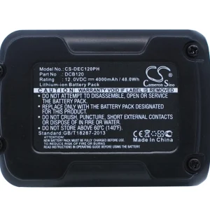 CS-DEC120PH : Battery for DeWalt 12V MAX Li-ion, DCD710, DCD710S2 and others – Replaces DeWalt DCB120, DCB121, DCB125 and others