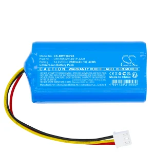 CS-BWP580VX : Battery for BobSweep WVP58021, Bob PetHair Slam, Bob PetHair Vision and others – Replaces BobSweep UR18650ZY-4S1P-AAM