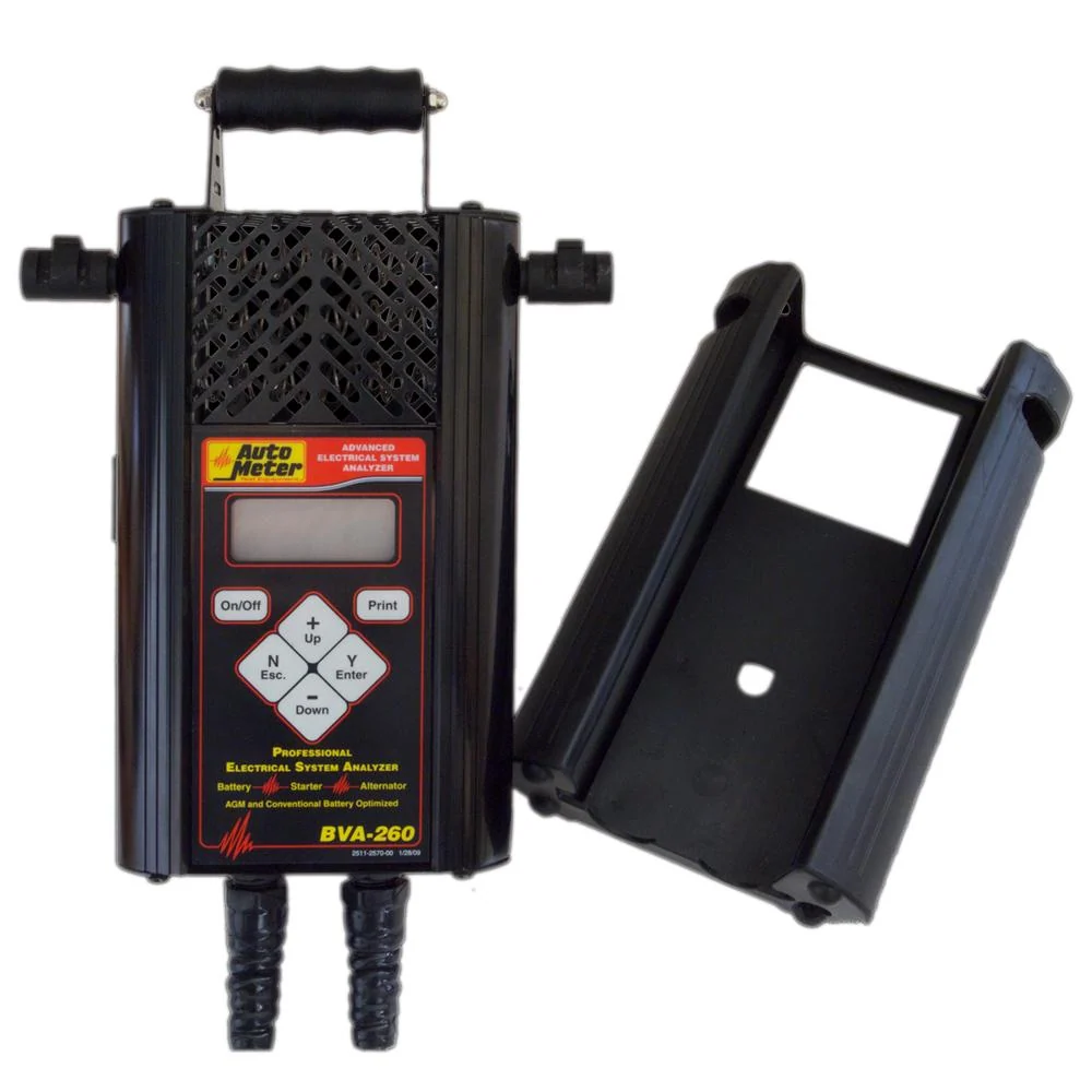 AutoMeter BVA-260 Professional Grade Intelligent Hand-Held 6V & 12V Electrical System Analyzer with 120 Amp Load