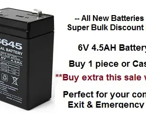 Universal Battery 6V 4.5AH