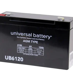 BROOKS EQUIPMENT PRB612 EMERGENCY LIGHT BATTERY 6V 12AH
