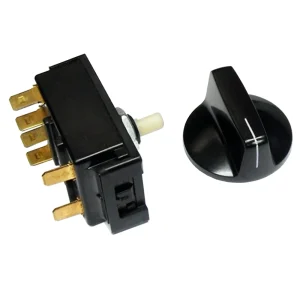 610560 – Associated Eqpt 8-Position Rotary Selector Switch, 277V W/Euro Knob