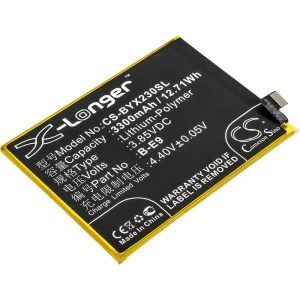 CS-BYX230SL : Battery for VIVO X23, X23 Dual SIM, X23 Dual SIM TD-LTE and others – Replaces VIVO B-E9