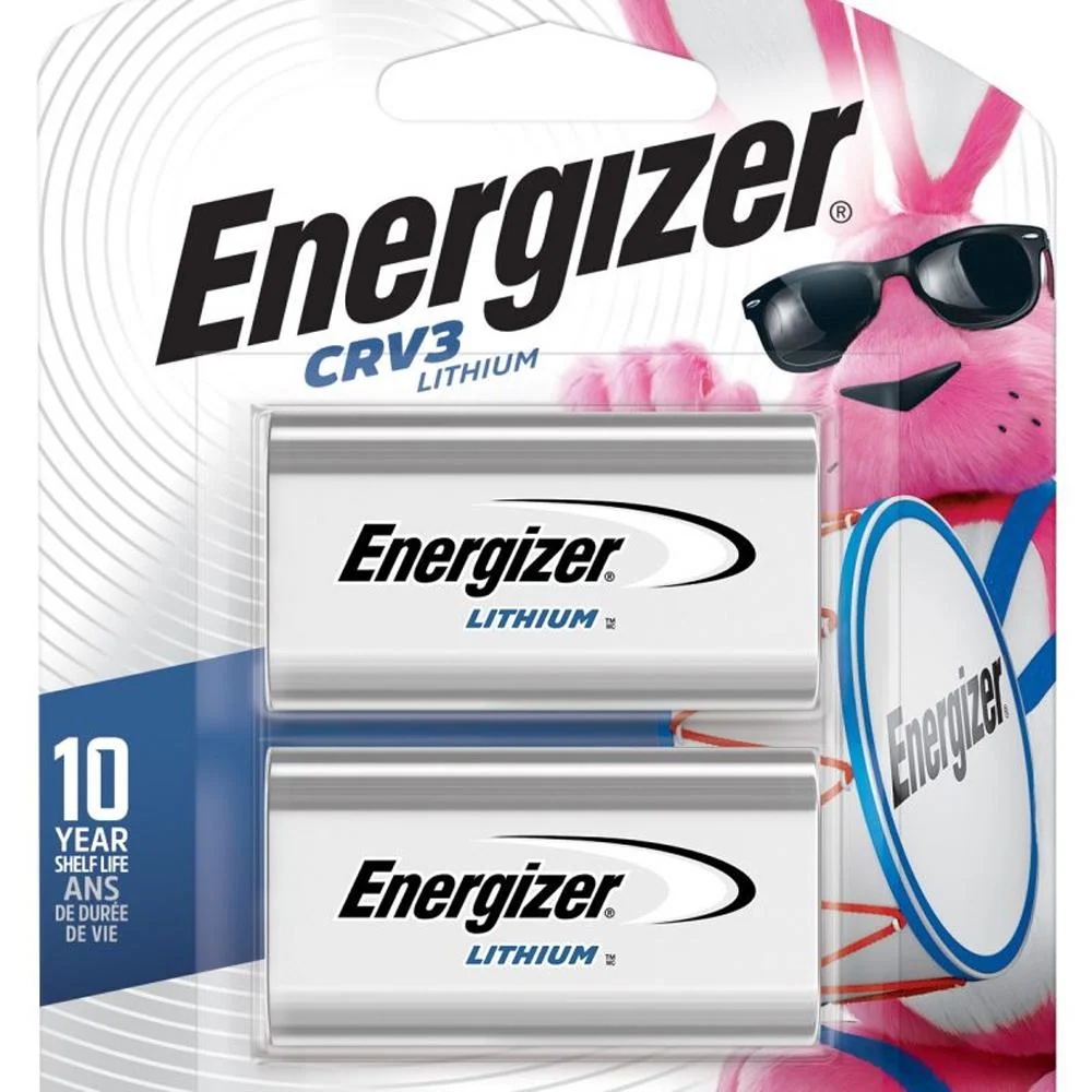 Energizer 3V Lithium CRV3, 3.0V – 2pk
