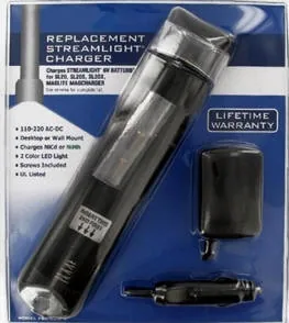FBC-NCD-4 : Wall Charger for Streamlight 6.0v batteries