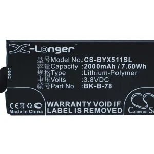 CS-BYX511SL : Battery for BBK VIVO X5 MAX, VIVO X5 MAX+, X5 MAX V and others – Replaces BBK BK-B-78, B-78