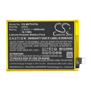 CS-MXT241SL : Battery for Motorola Moto G Stylus 5G, XT2419 (2024) – Replaces Motorola QS50