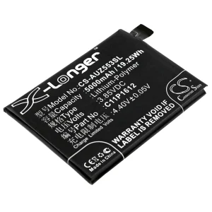 CS-AUZ553SL : Battery for Asus ZenFone 3 Zoom, ZenFone 3 Zoom Dual SIM LTE, ZE553KL and others – Replaces Asus C11P1612