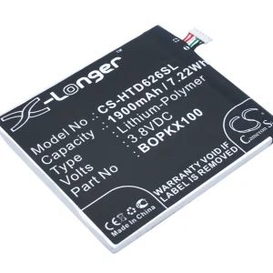 CS-HTD626SL : Battery for HTC Desire 626, A32, Desire 626s and others – Replaces HTC BOPKX100, B0PKX100, 35H00237-00M and others