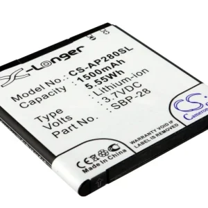 CS-AP280SL : Battery for Asus PadFone, A66, T20 – Replaces Asus SBP-28, 0B110-00150000