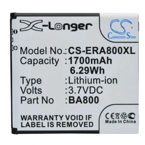 CS-ERA800XL : Battery for Sony Ericsson Xperia S, LT26, LT26i and others – Replaces Sony Ericsson BA800